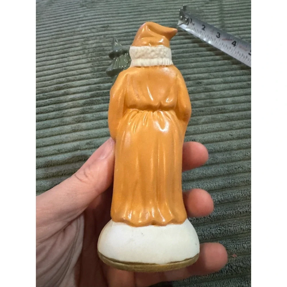 Vintage Santa Claus Figurine‎ 1885 Romania Ceramic Christmas Tree Wreath Gifts